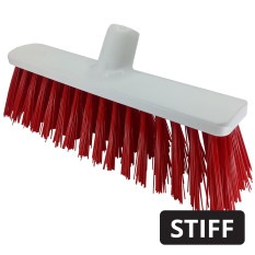 Food Safe Hygiene Broom Head Stiff 30cm Red