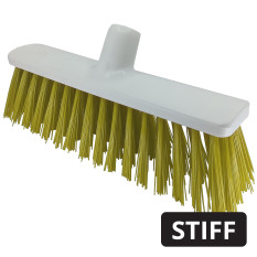 Food Safe Hygiene Broom Head Stiff 30cm Yellow