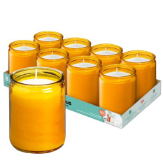 Starlight Wax Fill Jar Candles Amber (Pack of 8)