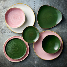 Churchill Stonecast Petal Pink Evolve Coupe Plate 22.9cm/9" (Pack of 12)