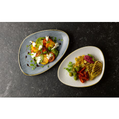 Churchill Stonecast Blueberry Triangle Chefs Plate 25 x 35.6cm/9.81 x 14" (Pack of 6)