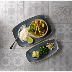 Churchill Stonecast Blueberry Oblong Chefs Plate 19.9 x 30cm/7.81 x 11.75" (Pack of 6)