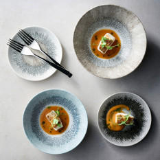 Churchill Studio Prints Fusion Black Evolve Deep Coupe Bowl 19cm/7.5" (Pack of 6)