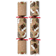 10" Christmas Puddings Mixed Box Christmas Cracker with Quiz (Pack of 100)