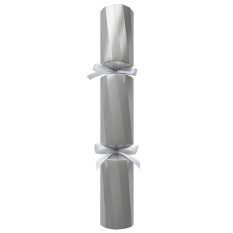 12" Twist Royale Silver Christmas Cracker with Gift (Pack of 50)