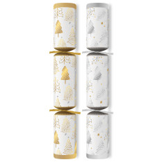 12" Festive Forest Mixed Christmas Cracker with Christmas Quiz (Pack of 50)