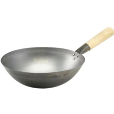 Sunnex Black Iron Wok  Round Base 34cm