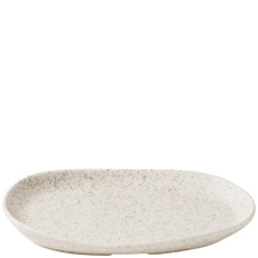 Churchill Stonecast Barley White Organic Platter 26 x 20cm/10.25 x 7.8" (Pack of 6)