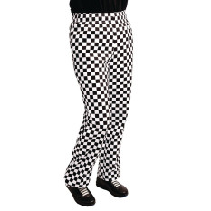 Black Check Chefs Unisex Trousers