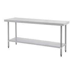 Vogue Stainless Steel Prep Table 900(H) x 1800(W) x 600(D)mm