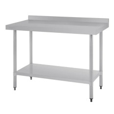 Vogue S/S Prep Table + Upstand 900(H) x 1200(W) x 600(D)mm