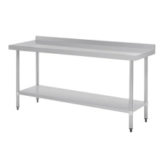Vogue S/S Prep Table + Upstand 900(H) x 1800(W) x 600(D)mm