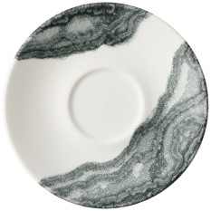 Churchill Tide Black Cappuccino Saucer 15.6cm/6.25" (Pack of 12)