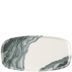 Churchill Tide Black Oblong Chefs Plates 18.5 x 35cm/7.25 x 13.75"