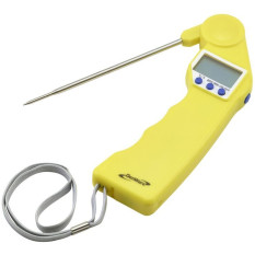 Digital Folding Thermometer Food Probe Yellow -50°C to 300°C
