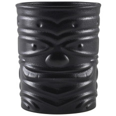 Cast Iron Black Tiki Cocktail Mug