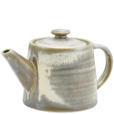 Terra Porcelain Matt Grey Teapot 500ml/17.6oz (Pack of 6)