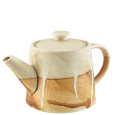 Terra Porcelain Roko Sand Teapot 500ml/17.6oz (Pack of 6)