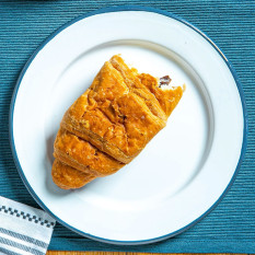 Enamel Side Plate White with Navy Rim 20cm/8" (Pack of 6)