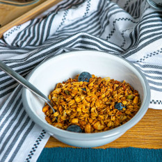 Enamel Bowl White with Grey Rim 16cm/6.25" (Pack of 6)