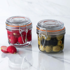 Glass Storage Jar 200ml (Pack of 6)