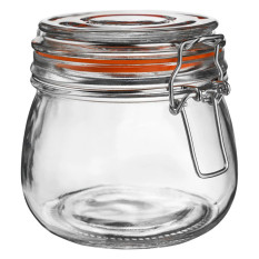 Glass Storage Jar 500ml (Pack of 6)