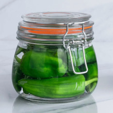 Glass Storage Jar 500ml (Pack of 6)