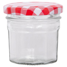 Glass Jam Jar with Lid 90ml (Pack of 24)