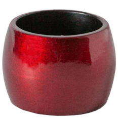 Metallic Napkin Ring 4.5cm Red (Pack of 6)