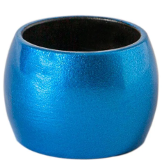 Metallic Napkin Ring 4.5cm Blue (Pack of 6)
