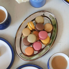 Oval Stainless Steel Serving Platter 25cm