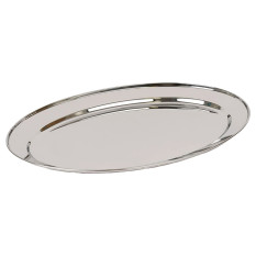 Oval Stainless Steel Serving Platter 40cm
