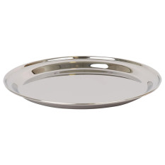 Stainless Steel Round Serving Tray 35.5cm