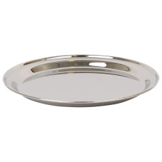 Stainless Steel Round Serving Tray 40.5cm