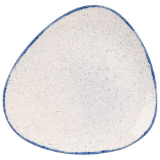 Churchill Stonecast Hints Indigo Blue Triangle Plate 22.9cm/9" (Pack of 12)"