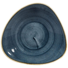 Churchill Stonecast Blueberry Triangle Shallow Bowl 21 x 21cm/8.25 x 8.25" (Pack of 12)