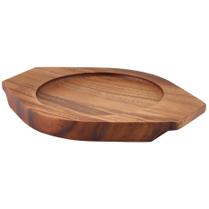Genware Acacia Wood Trivet for C183 - Side