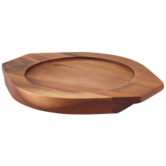 Genware Acacia Wood Trivet for C203 - Side