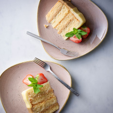 Churchill Stonecast Truffle Lotus Plate 20.3cm/8" (Pack of 12)