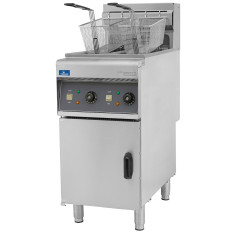 Hurricane Commercial Electric Fryer Free Standing Twin Tank 2 x 10 Litre
