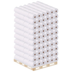 Mini Jumbo Toilet Roll 3 Inch Core 2 Ply Bulk Pallet (Pack of 12 x 84 Rolls)