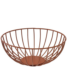 GenWare Round Copper Wire Basket 20 x 8cm