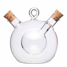 KitchenCraft Italian Dual Oil & Vinegar Bottle 350ml/70ml