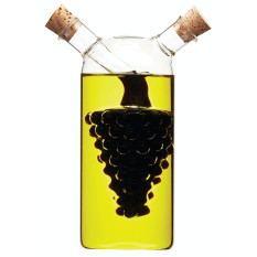 KitchenCraft Glass Dual Oil & Vinegar Bottle 300ml/50ml