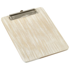 White Wash Wooden Menu Clipboard A5