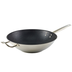 GenWare Non Stick Teflon Stainless Steel Wok 30cm