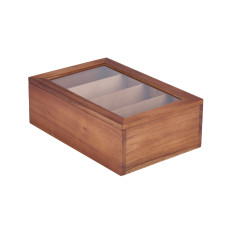 Acacia Wood Tea Box 30 x 20 x 10cm