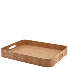 GenWare Light Wood Veneer Butlers Tray 45.5 x 36cm