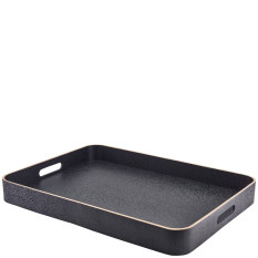 GenWare Black Wood Veneer Butlers Tray 55 x 40cm