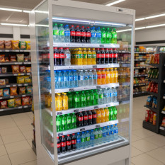 Prodis XMD900-P-NB-W Open Fronted Multideck Display Fridge 900mm White